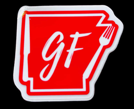 Classic Red & White Gluten Free Sticker