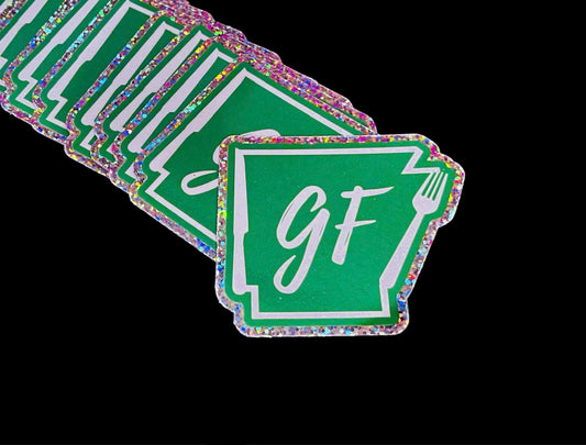 Green Gluten Free Arkansas Sticker
